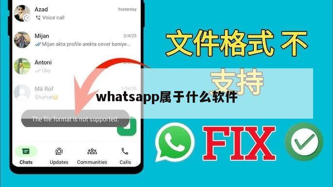 whatsapp属于什么软件